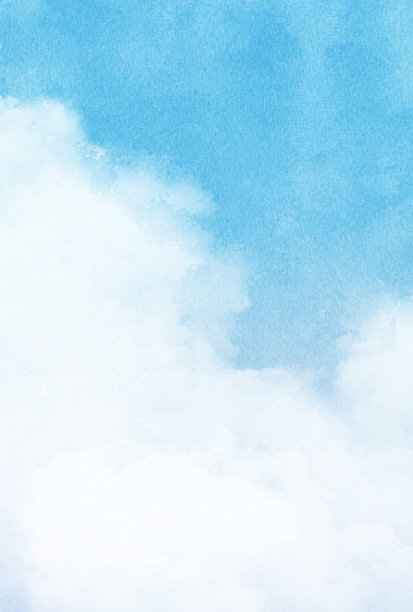 美丽的水彩天空背景插图图片下载