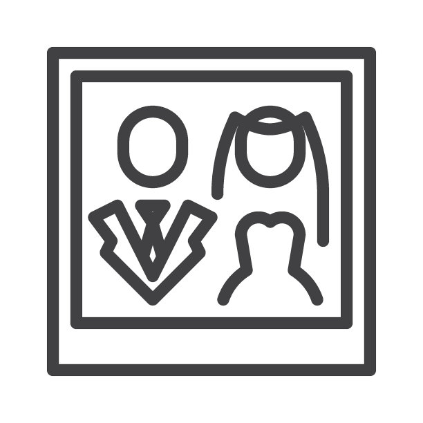 婚纱照系列图标图片下载