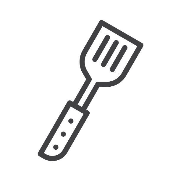 烧烤铲线图标图片下载
