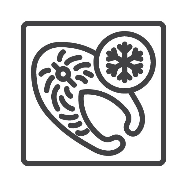 冰冻鱼排线图标图片下载