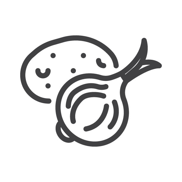 土豆洋葱线条图标图片下载