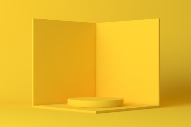 立方体或角落房间的内部截面。白色空几何正方形3D空白框模板图片下载