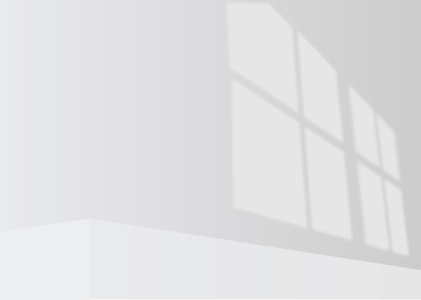 白色墙壁的背景，从窗口高光。插图。向量图片下载