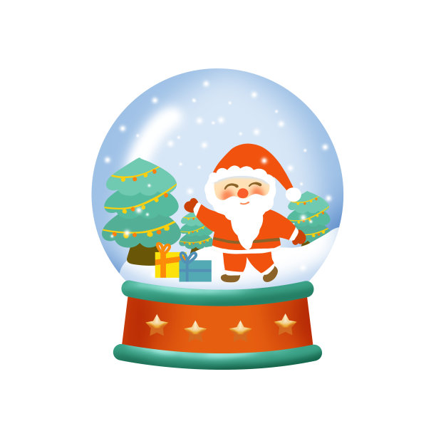 圣诞节水晶球图片下载