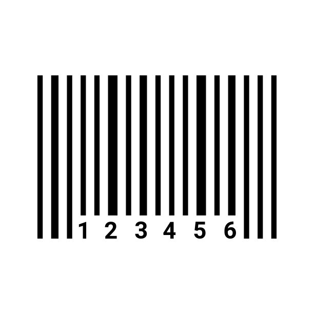 条形码图标。黑色的矢量图形。图片下载