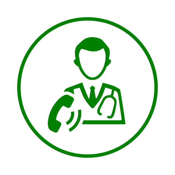 医疗救助，医生呼叫图标矢量插图。图片下载