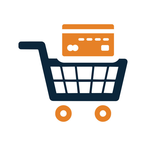 在线购买，支付图标。简单的可编辑的矢量孤立在白色背景上。图片下载