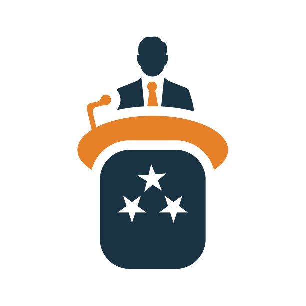 演讲,演讲图标。简单的矢量图。图片下载