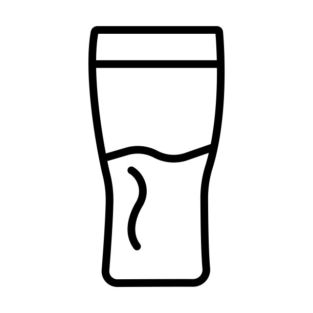 从食物收集品脱图标。薄线性品脱，酒吧，啤酒轮廓图标孤立在白色背景。线矢量品脱符号，网络和移动的符号。图片下载