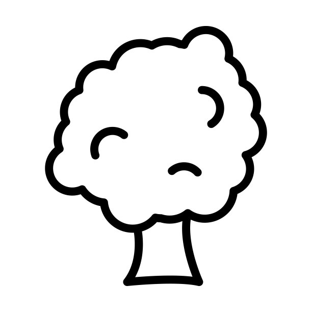 梧桐树图标从自然收集。薄线性梧桐树，橡树，梧桐树轮廓图标孤立在白色背景。线向量梧桐树符号，网络和移动符号。图片下载