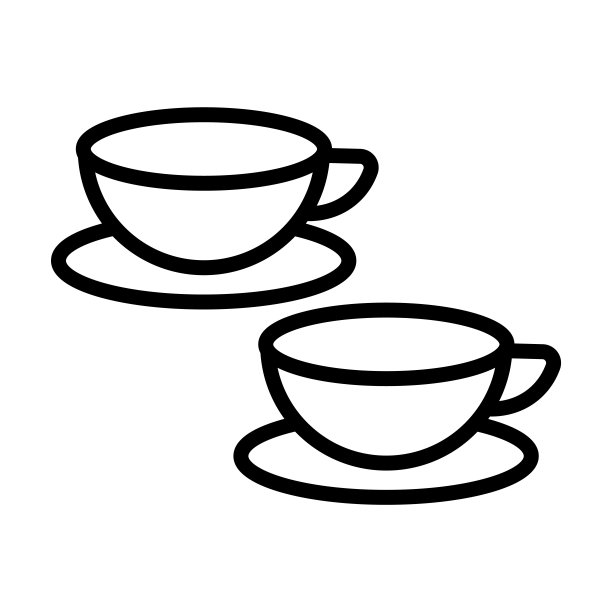 杯子图标从快餐收集。薄线性杯子，业务，杯子轮廓图标孤立在白色背景。线向量杯符号，网络和移动符号。图片下载