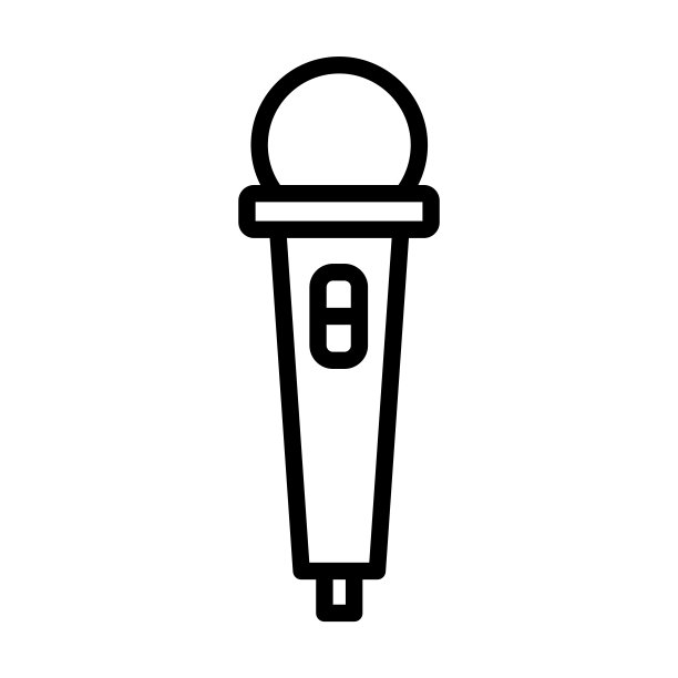 麦克风玩具图标从玩具收集。细线性麦克风玩具，玩具，发挥轮廓图标孤立在白色背景。线矢量麦克风玩具标志，网络和移动符号。图片下载