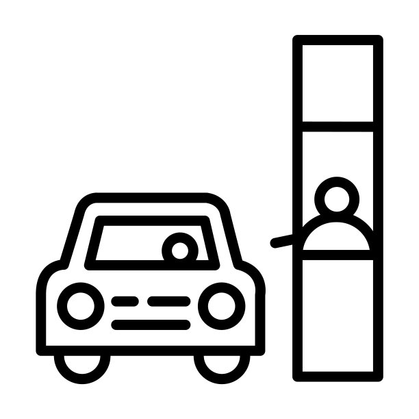 通过食物收集图标。细线性驱动器通过，驱动器，速度轮廓图标孤立在白色背景。线矢量驱动通过符号，网络和移动符号。图片下载