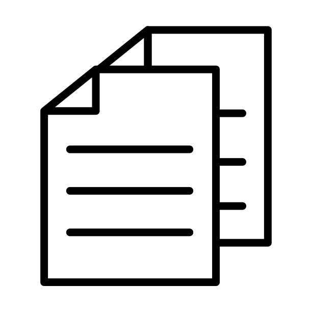 电子学习和教育系列中的纸张图标图片下载