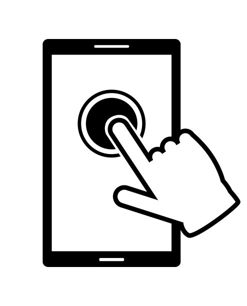 一款智能手机触摸屏矢量设计图片下载