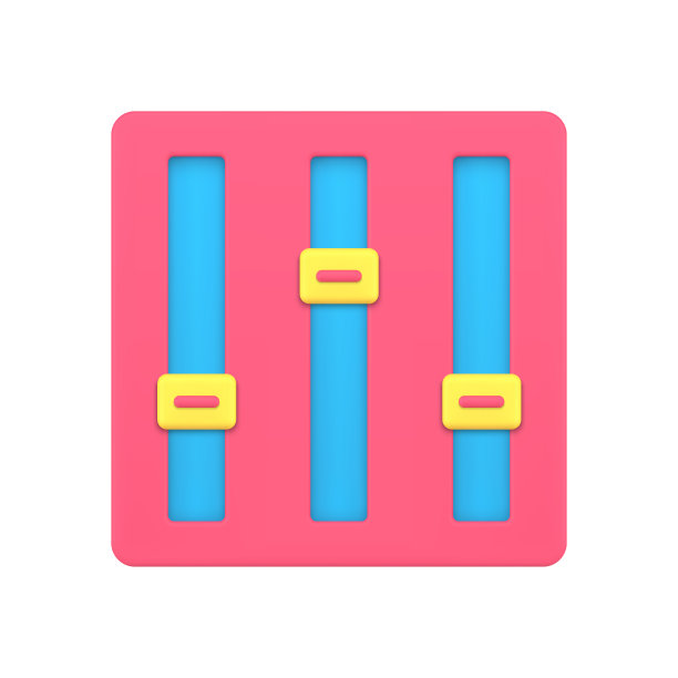 音量设置控制3d图标矢量插图图片下载