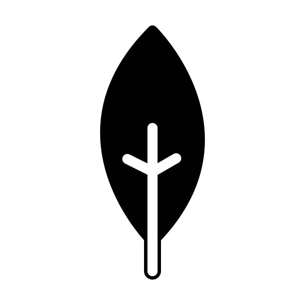 树图标矢量字形符号，用于自然、生态和环境的平面颜色图片下载