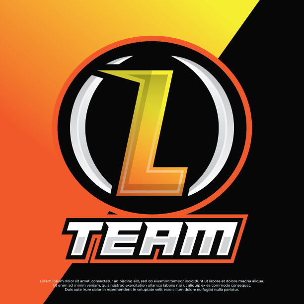 L首字母组合电子竞技和玩家团队logo插图设计。吉祥物电竞logo设计图片下载