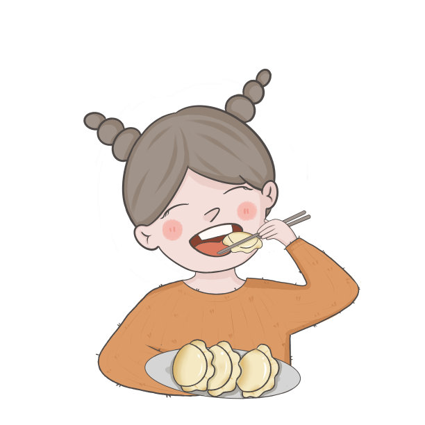 吃饺子的人图片下载