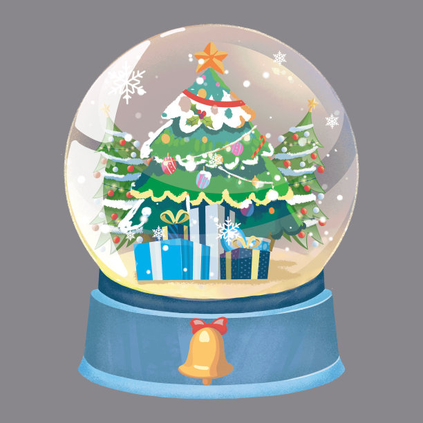 圣诞水晶球图片下载