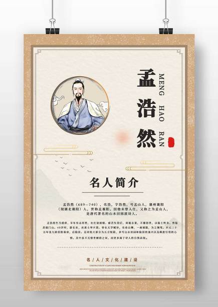 古风诗人学校名人名言励志标语海报图片下载