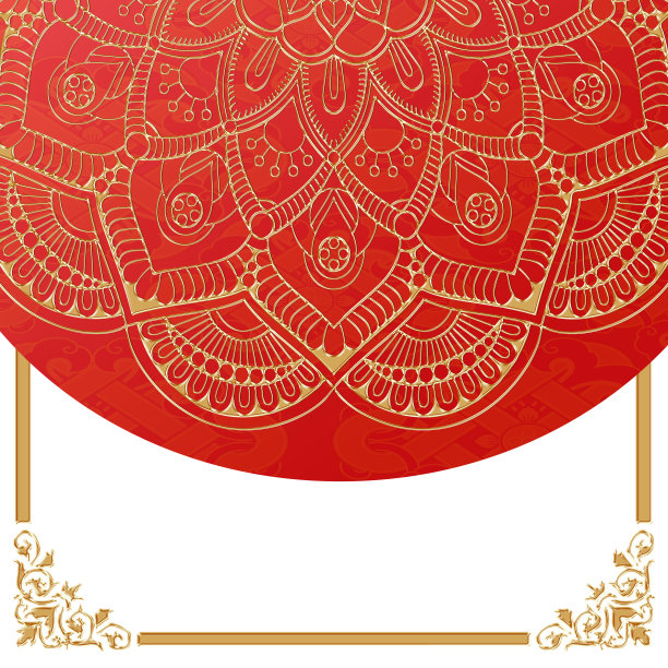 高端霸气新年红包烫金纹路图片下载