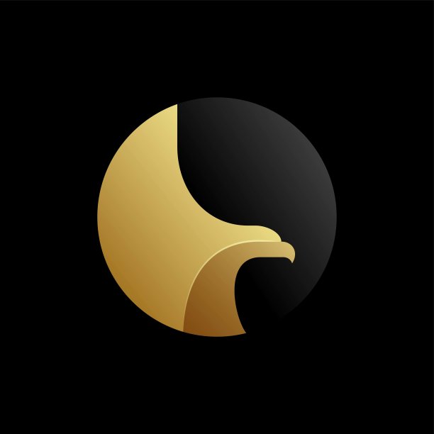 矢量插图猎鹰梯度彩色风格。图片下载