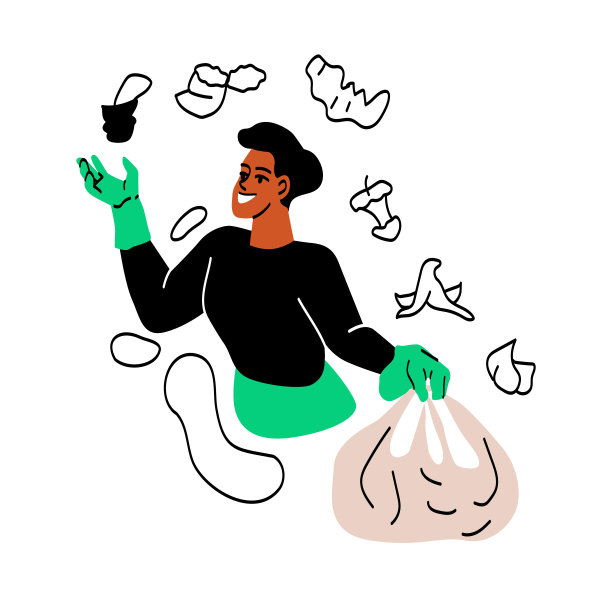 人们收集垃圾图片下载