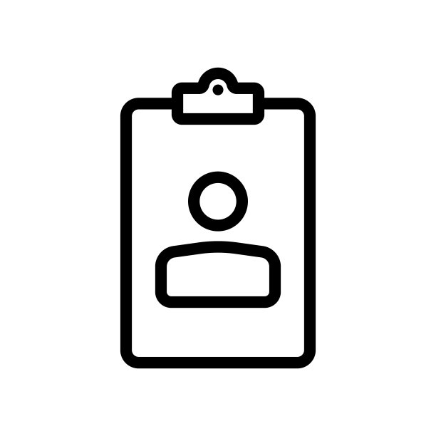 病人文件图标。个人概要文件。向量在孤立的白色背景。每股收益10图片下载