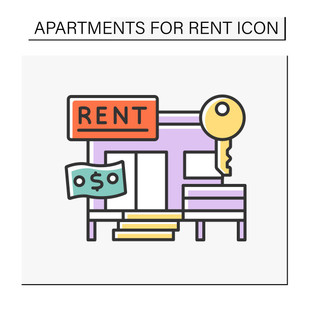 租金彩色图标图片下载