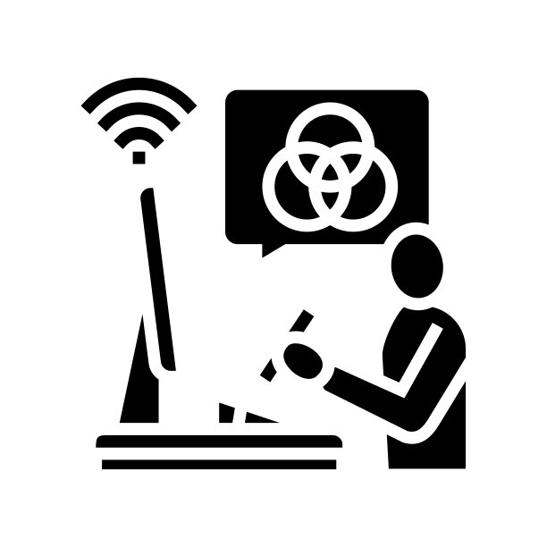 平面设计师自由符号图标矢量插图图片下载