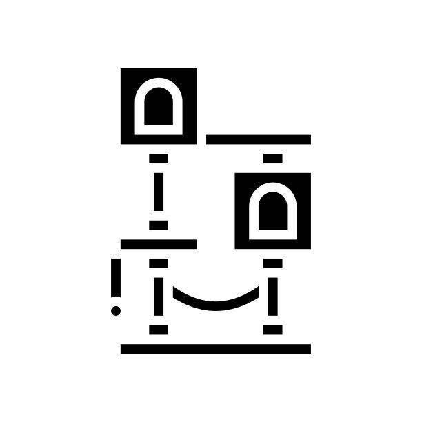 猫树字形图标矢量插图图片下载