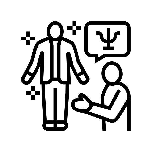 教练生活生涯线图标矢量插图图片下载