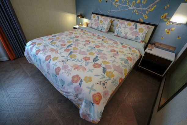 家庭和酒店卧室内部。图片下载