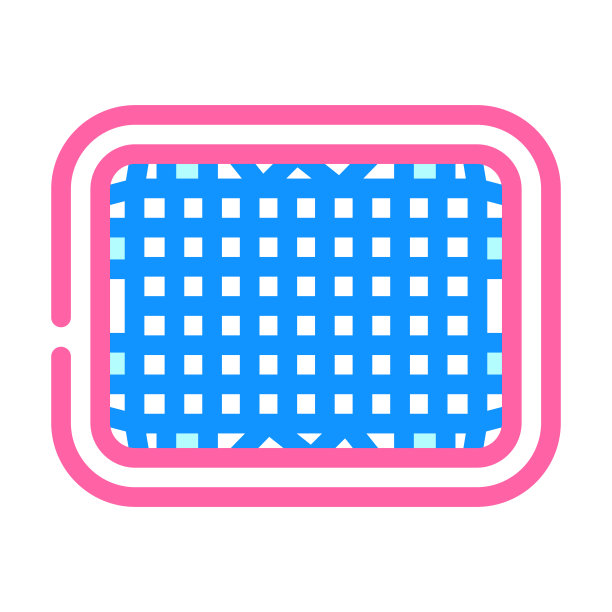 网格蟋蟀附件颜色图标矢量插图图片下载