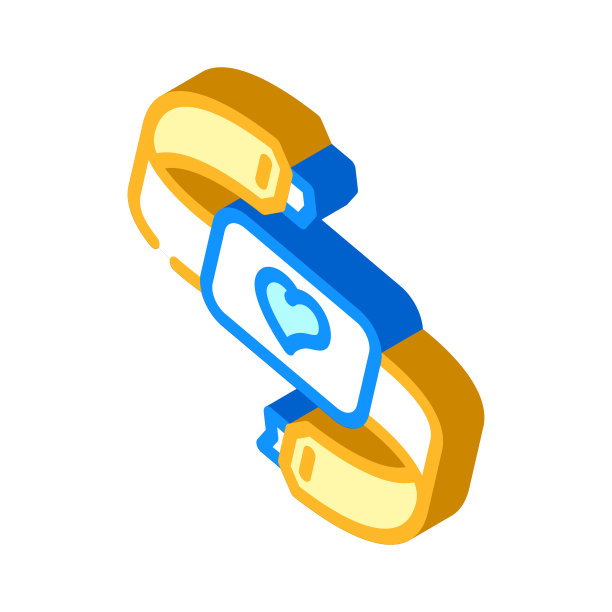 心脏等距图标矢量插图的心脏磁带图片下载