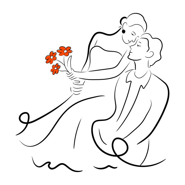 新婚夫妇图片下载