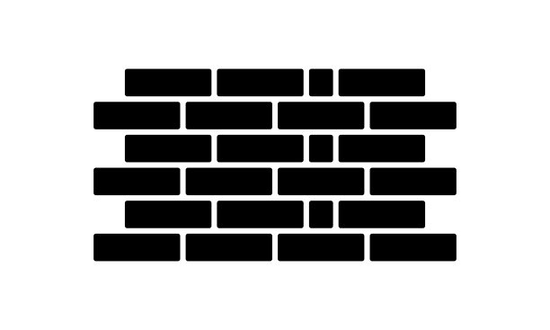 砖墙图标。建筑的概念。向量在孤立的白色背景。每股收益10图片下载