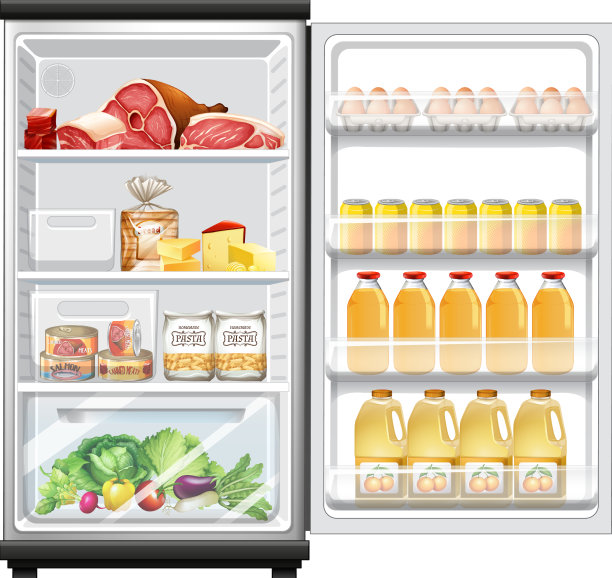冰箱里有很多食物图片下载