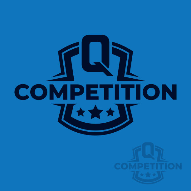 冠军体育联盟徽标徽章图形与字母和星图片下载