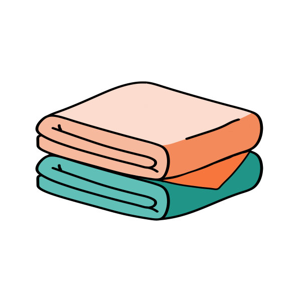 折叠的毛巾或布。堆织物。画线图片下载