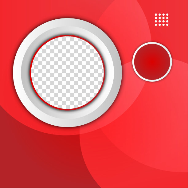 圆形透明红色彩色销售后设计模板背景图片下载