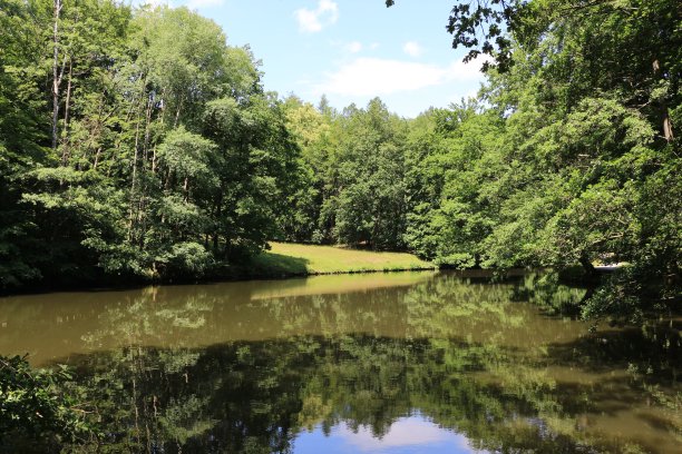 柏格公园阳光明媚的夏日Wilhelmshöhe图片下载