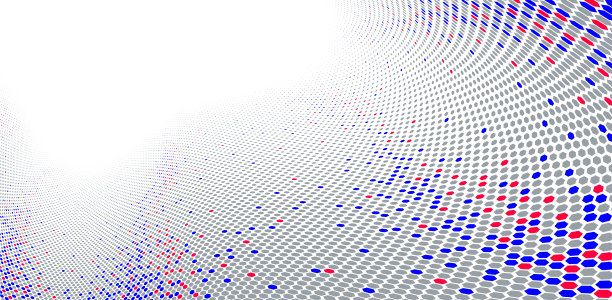 六边形图形矢量抽象背景，彩色透视图流，多媒体信息主题，大数据技术图像，酷背景。图片下载