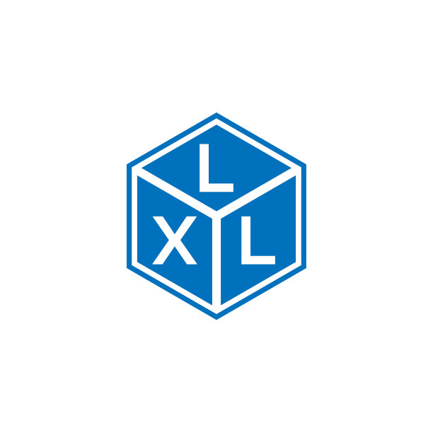 黑色背景上的LXL字母标志设计图片下载