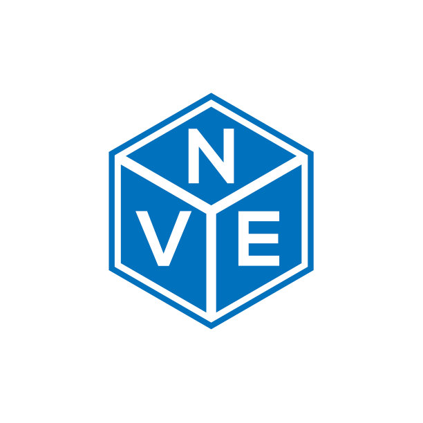 Nve字母标志设计在黑色背景Nve图片下载