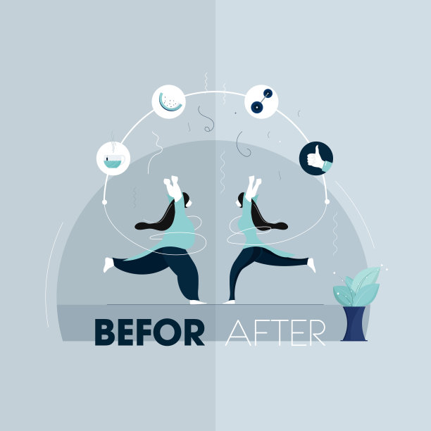 减肥的概念。胖到瘦的概念与女性身体图片下载