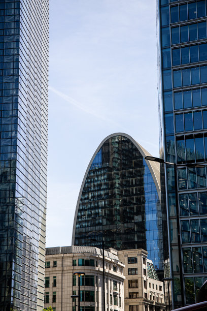 伦敦商业和金融区的钢和玻璃面图片下载