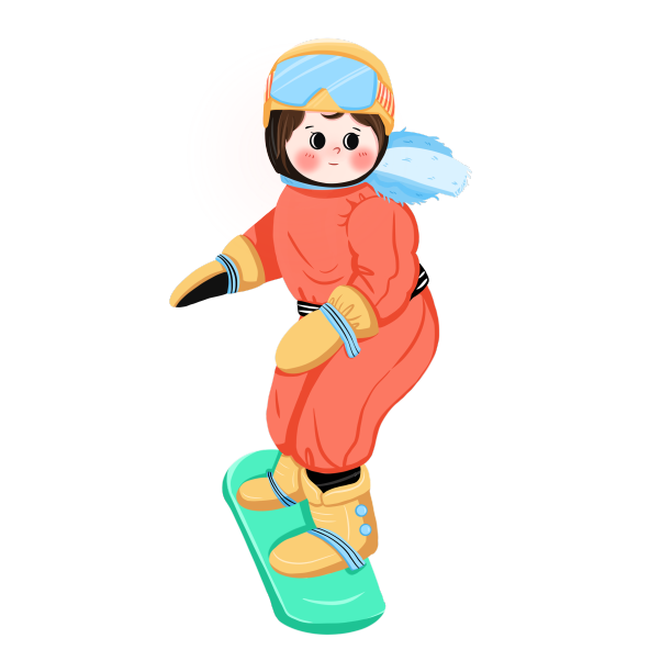 立冬大雪冬天滑雪儿童图片下载