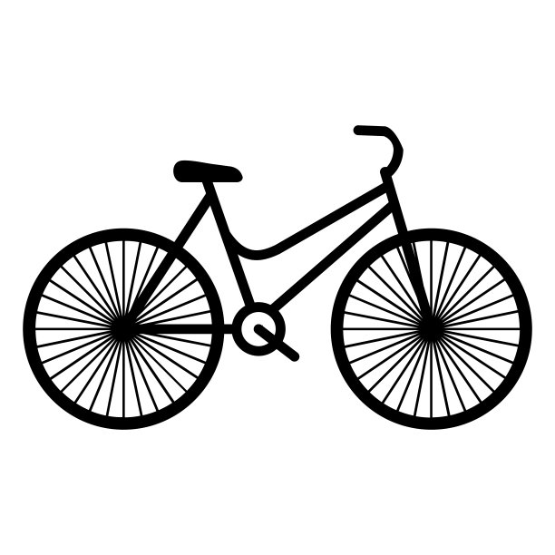 自行车图标设计模板矢量孤立插图图片下载